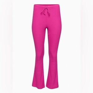 Aritzia Babton Time Pant in Granita Pink High-waisted kick-flare